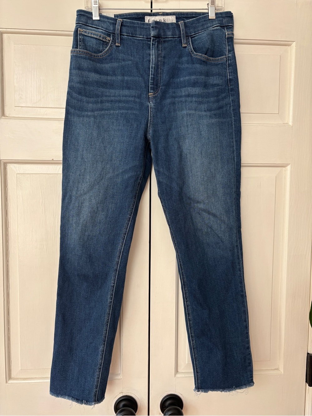 Frank & Eileen Derry Slim Straight Leg Jeans Raw Hem Women Size 30 Quiet Luxury - Picture 5 of 16